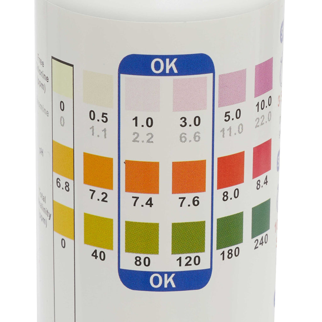 Dellonda Universal 3in1 Chlorine, PH & Alkalinity Test Strips Hot Tub, Spa, Pool - DL32