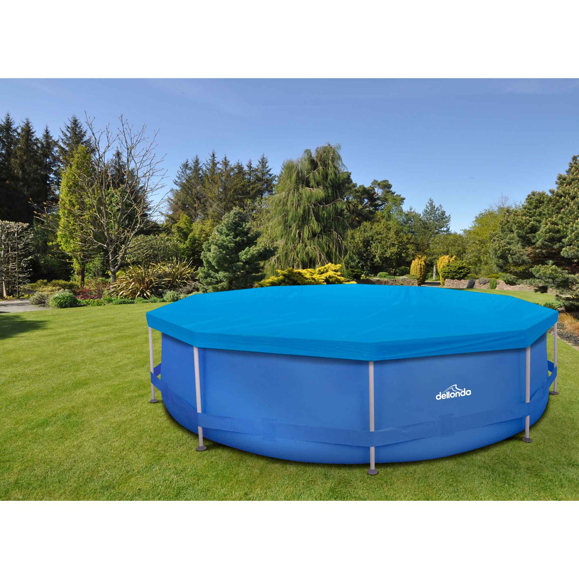 Dellonda Swimming Pool Top Cover with Rope Ties for DL20 and Similar Sized Pools - DL41