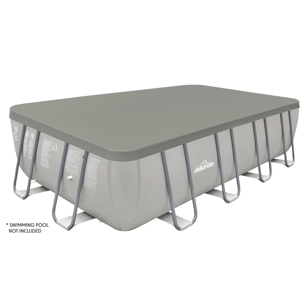 Dellonda Swimming Pool Top Cover with Rope Ties for DL22 and Similar Sized Pools - DL43