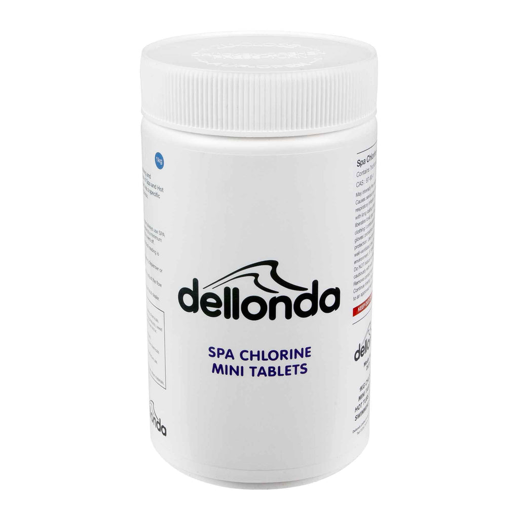 Dellonda 1kg Chlorine Mini Tabs for Hot Tubs, Spas & Swimming Pools - DL51
