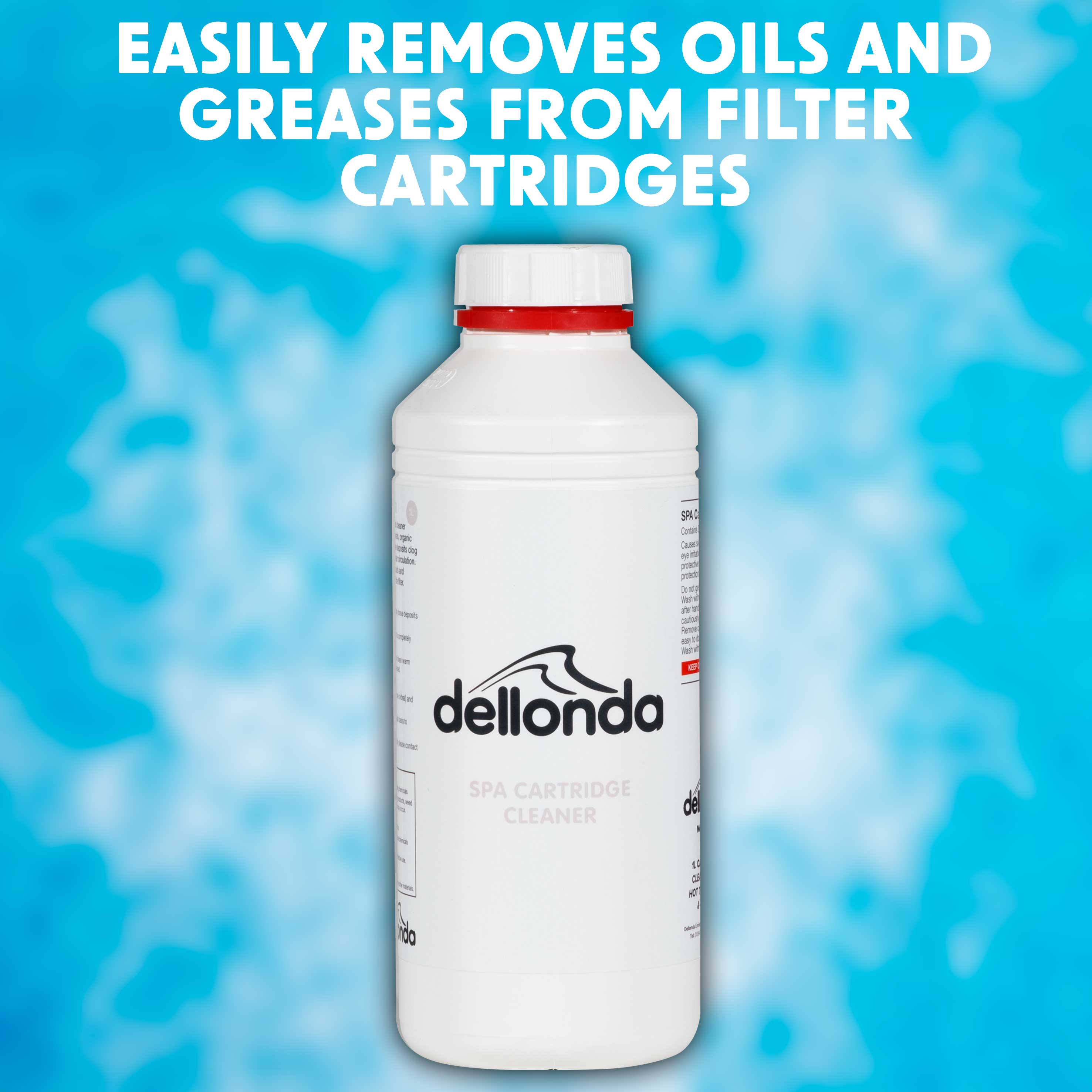 Dellonda 1L Cartridge Cleaner for Hot Tubs, Spas & Pools - DL56