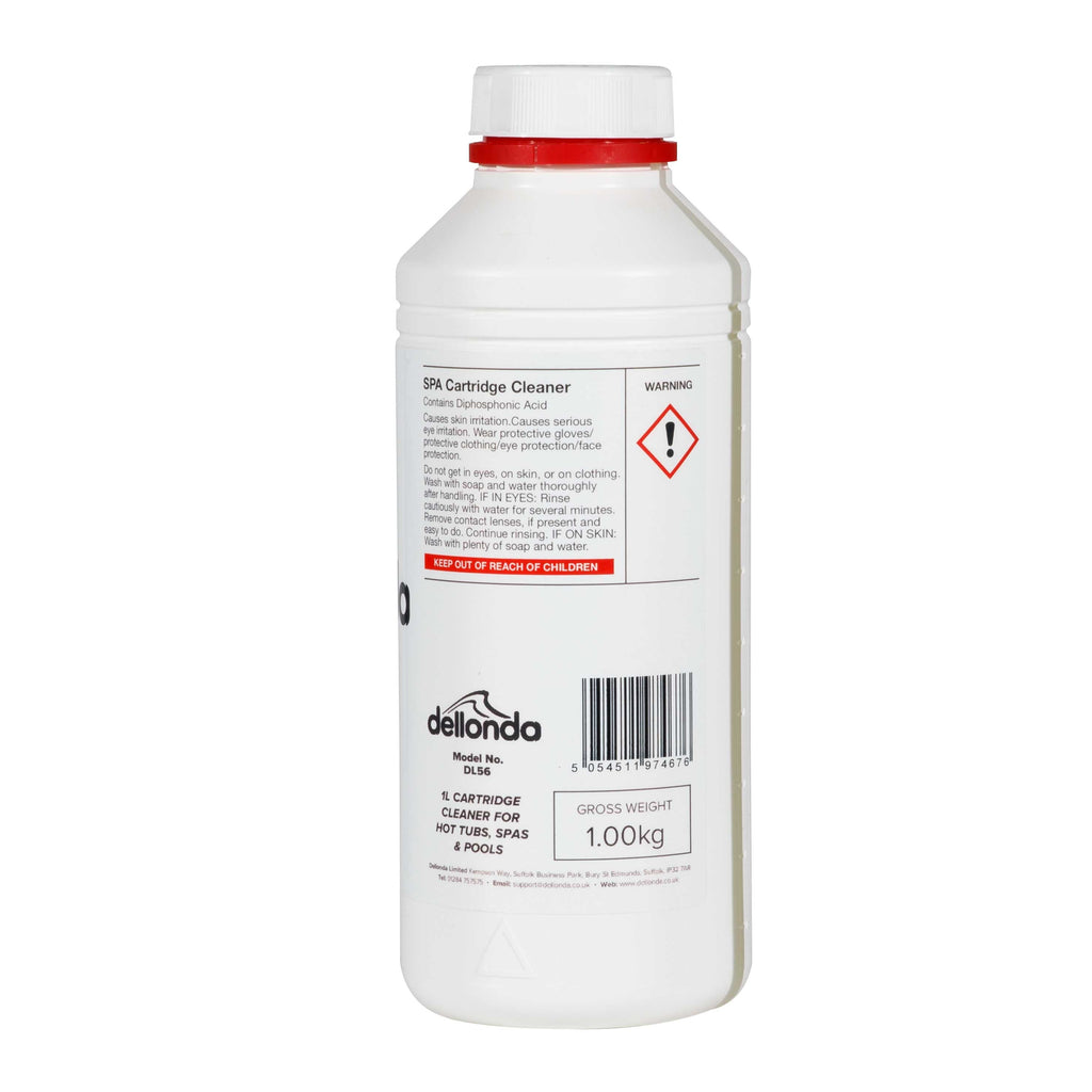 Dellonda 1L Cartridge Cleaner for Hot Tubs, Spas & Pools - DL56