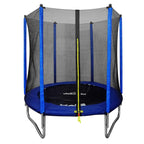 10ft Heavy-Duty Outdoor Trampoline for Kids with Safety Enclosure Net, Includes Anchor Kit & Ladder - DL94