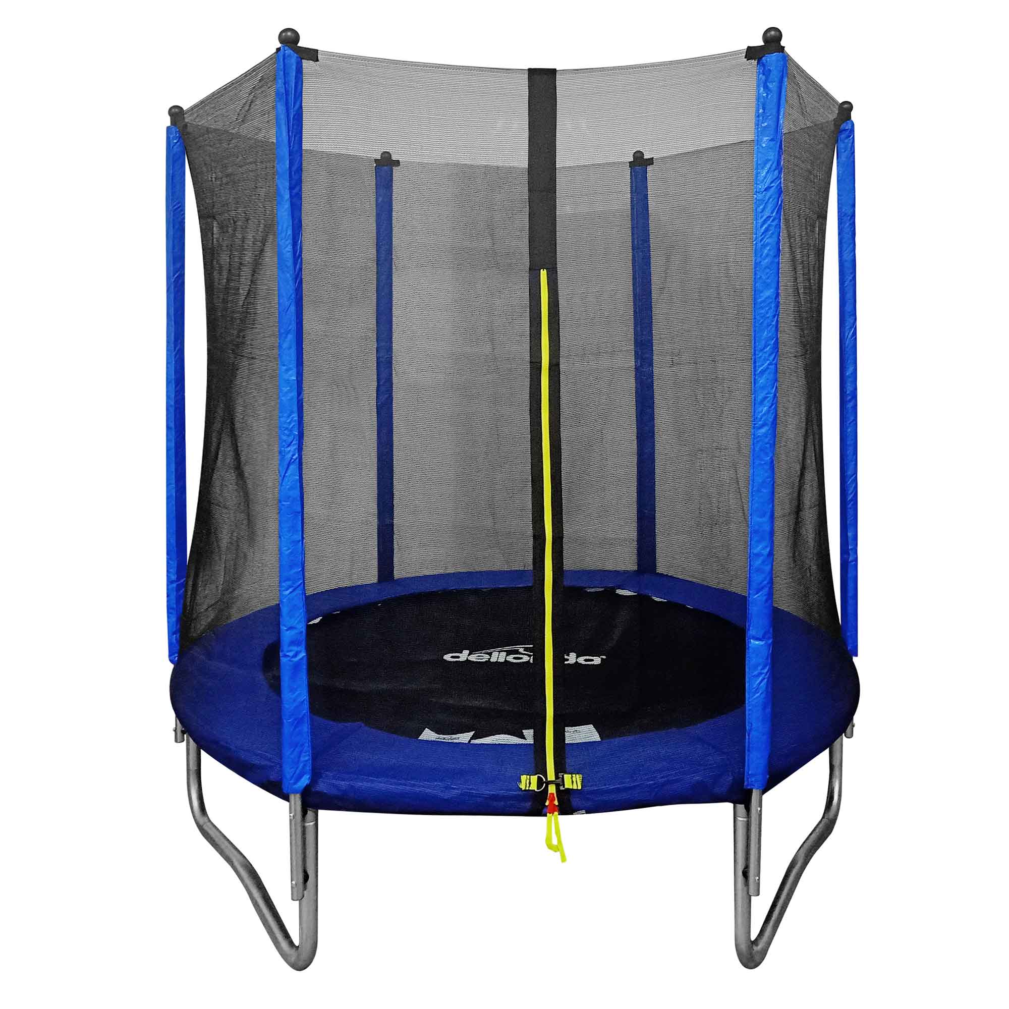10ft Heavy-Duty Outdoor Trampoline for Kids with Safety Enclosure Net, Includes Anchor Kit & Ladder - DL94