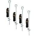 Trampoline/Gazebo Anchor Kit, 4pc Ground Pegs, Universal Fitting - DL70