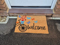Doormat 60cm x 40cm - 'Welcome' (Bike)
