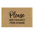 Doormat 60cm x 40cm - 'Please Hide Packages From Husband'
