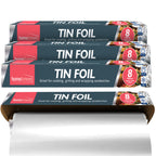 Tin Foil 8m x 29cm Non-Stick Aluminium | Wrapping BBQ | 12 Pack
