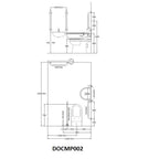 Puro Doc M Pack Close Couped Toilet With 5 x Grab Rails, Mixer Tap & Wall Mounted Basin