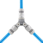 Dog Shower Mix Hot/Cold Water with Valves Blue