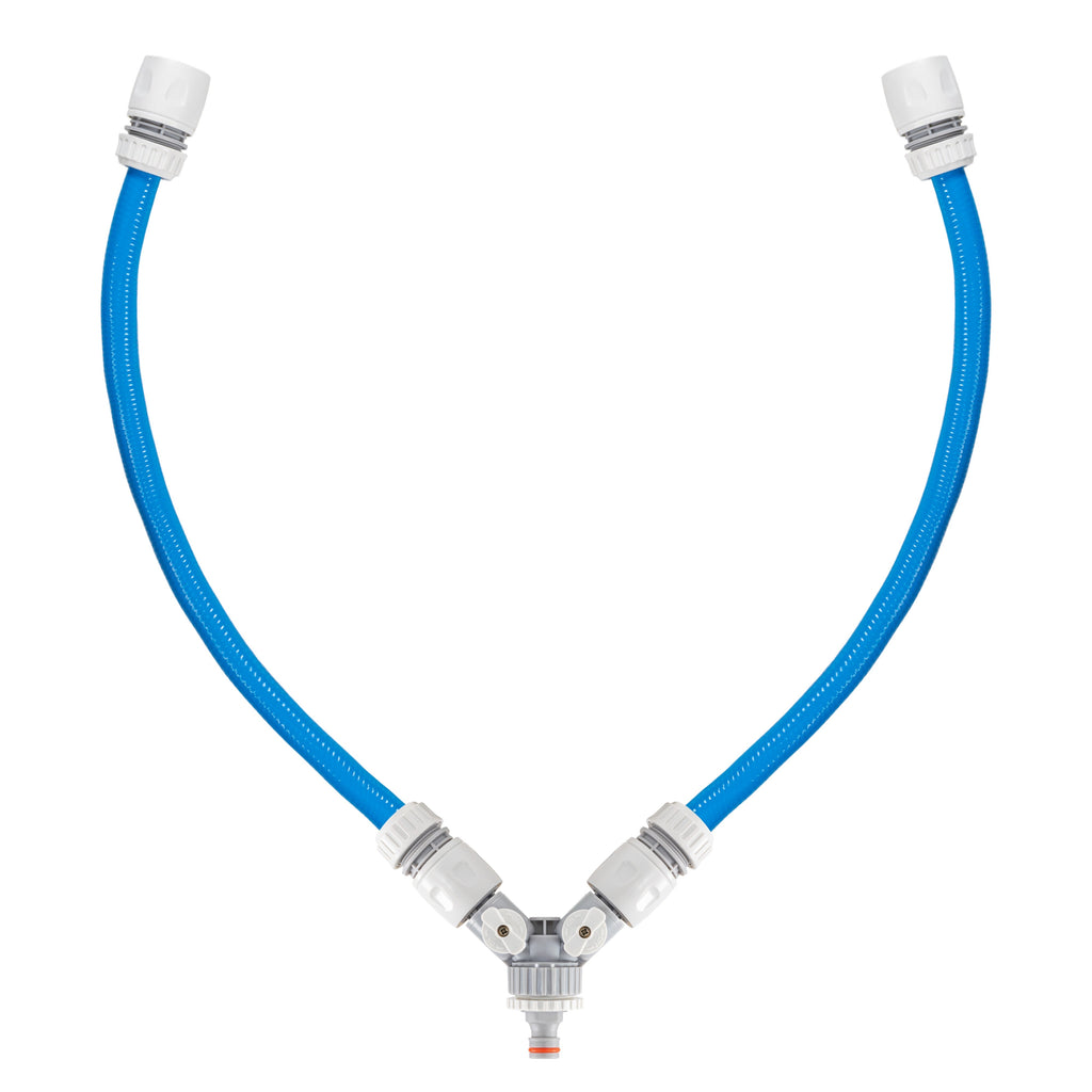 Dog Shower Mix Hot/Cold Water with Valves Blue