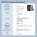 EcoFlow Delta 3 Pro 4000W Portable Power Station 4096Wh - ETA May 2026