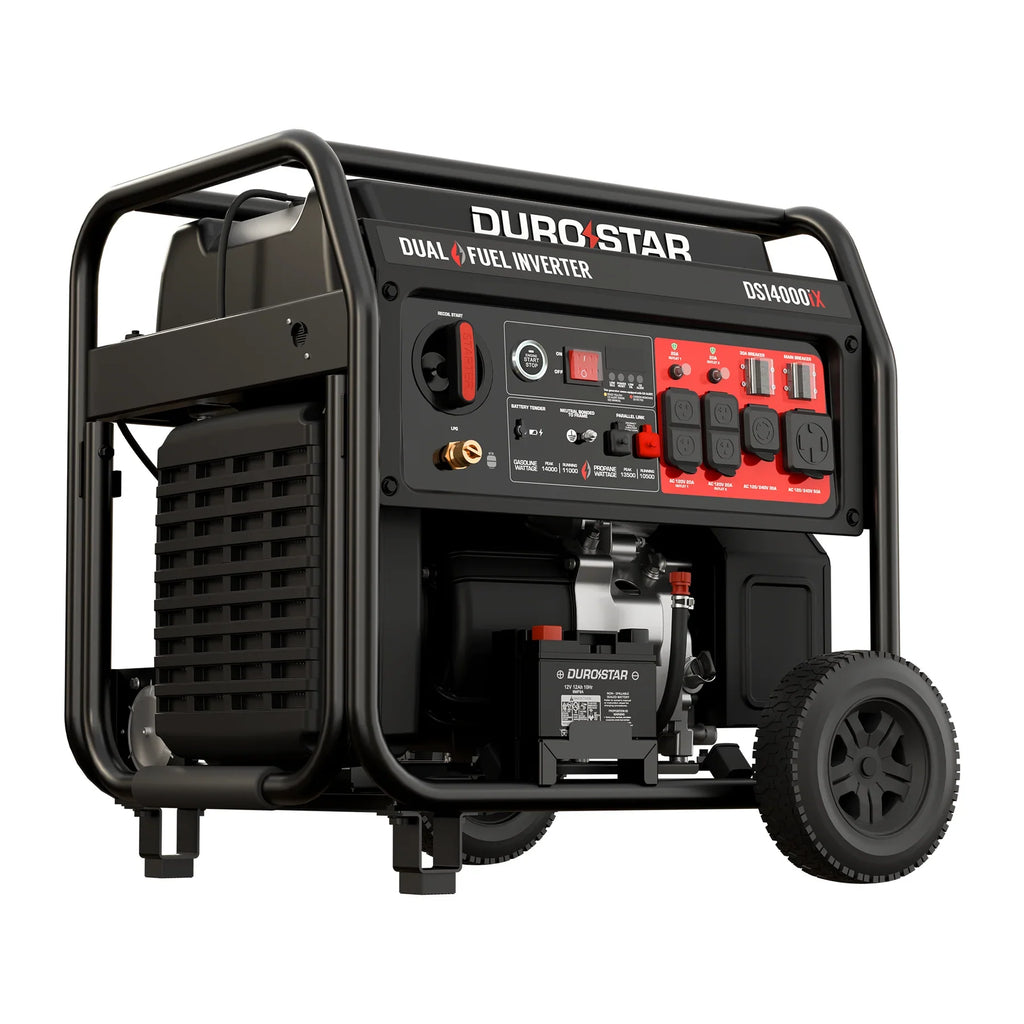 DuroStar 14,000 Watt Dual Fuel Open Frame Digital Inverter Generator