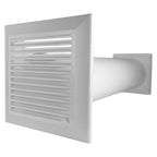 Through Wall Ventilation Kit Duo Smart DS4178 Vent with White External Vent