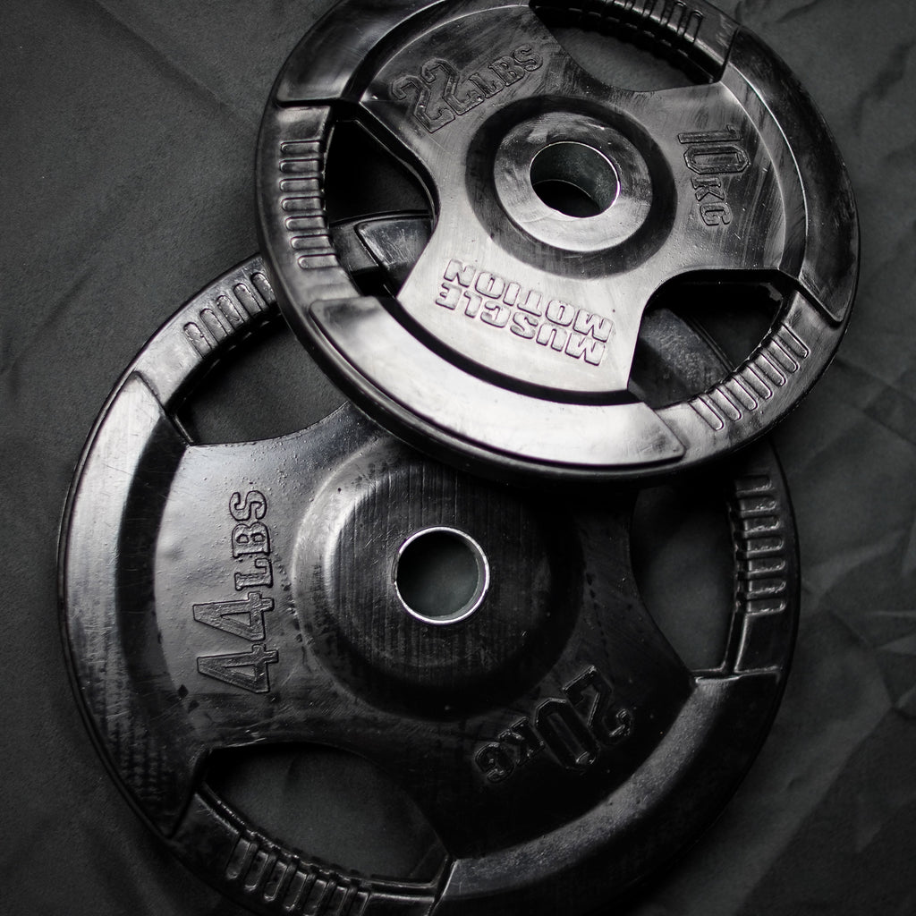 Muscle Motion Rubber Coated Olympic Weight Plates