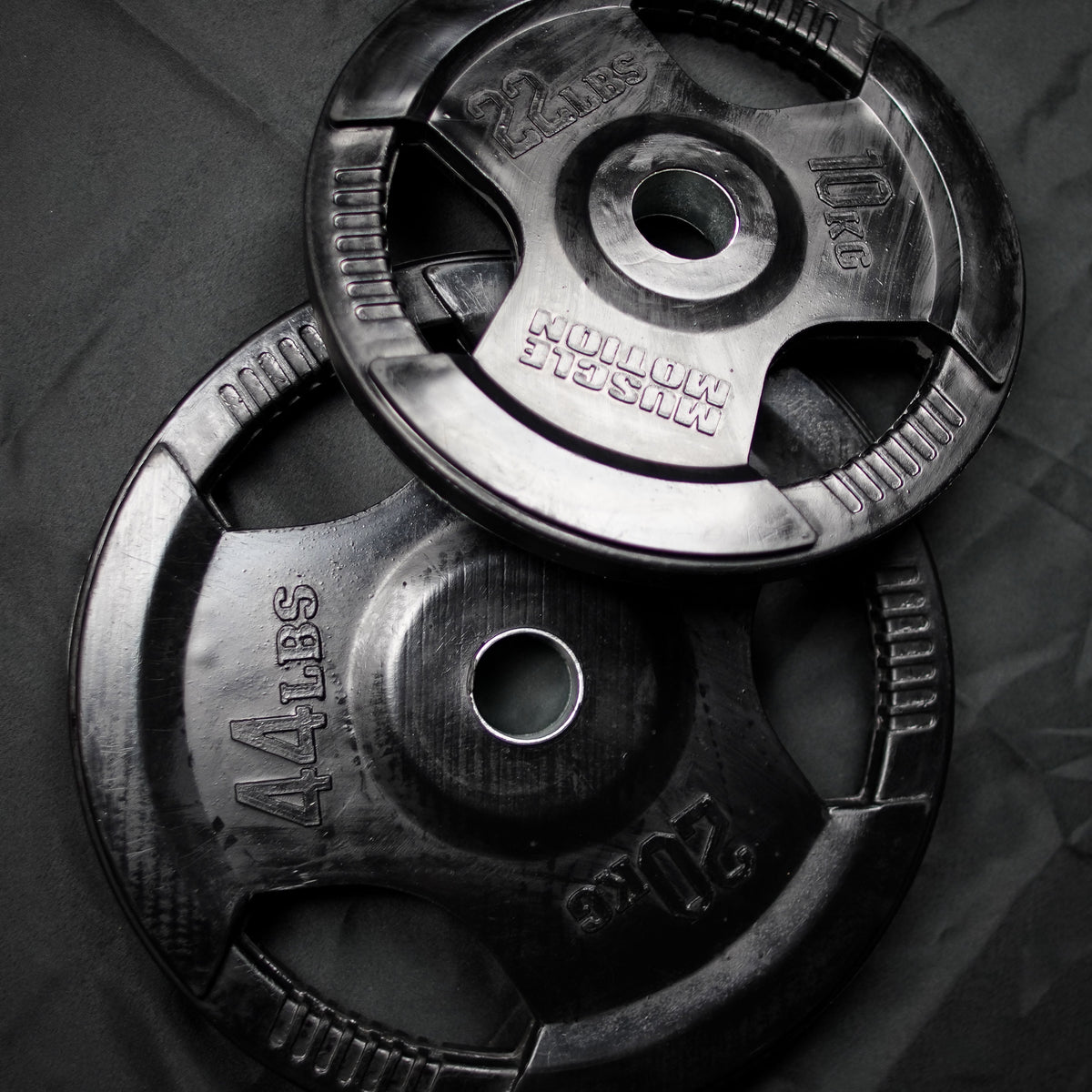 Muscle Motion Rubber Coated Olympic Weight Plates
