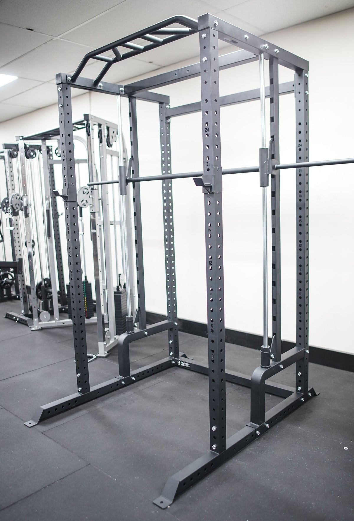 Muscle Motion Valor Power Rack with High Low Pulley and Smith Machine