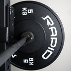 Rapid Motion Olympic Black Bumper Plates 5/10/15/20/25kg Pair
