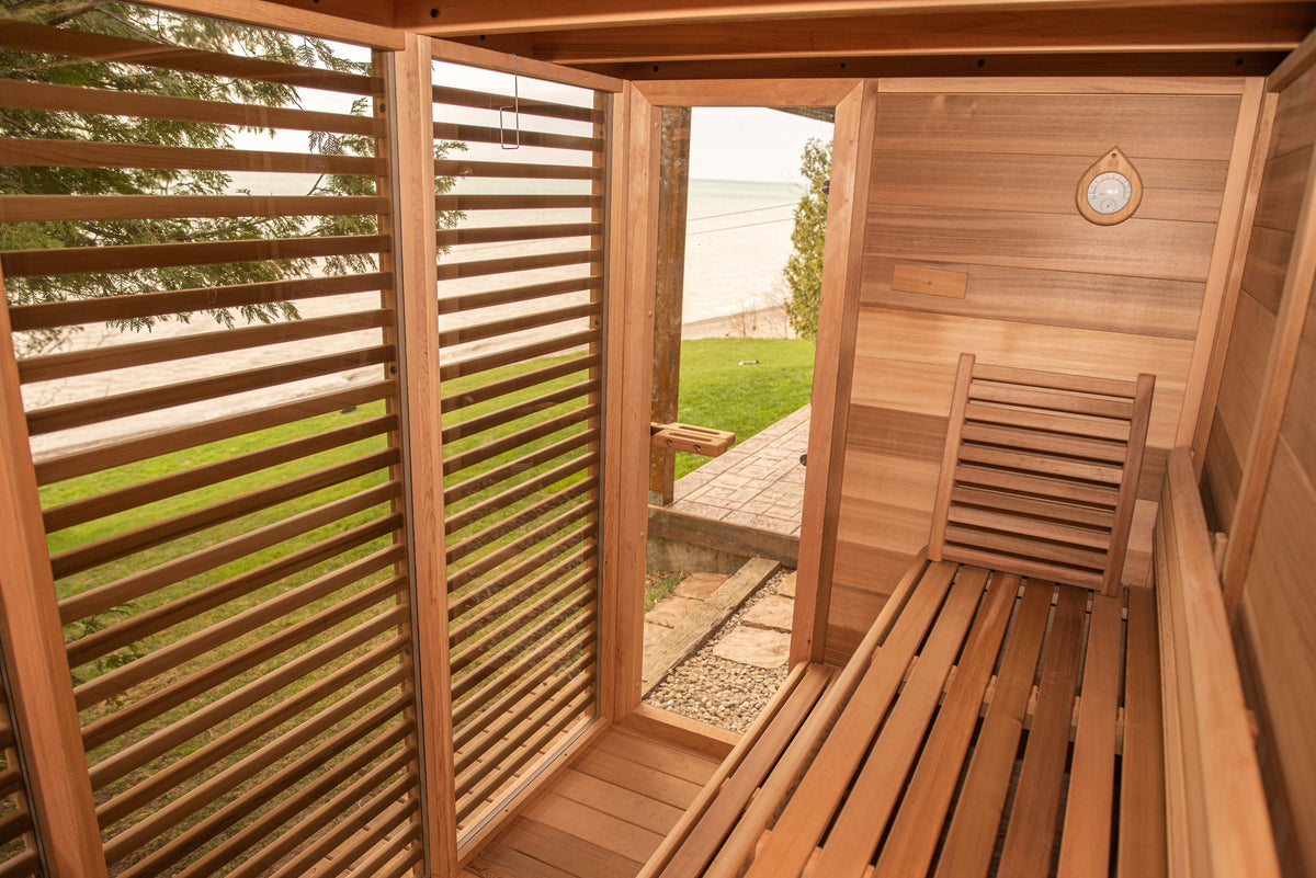 Outdoor 580 Pure Cube Sauna - 5 Person