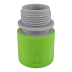 Male & Female Threaded Hose Quick Connector Set with Valve (Lime)