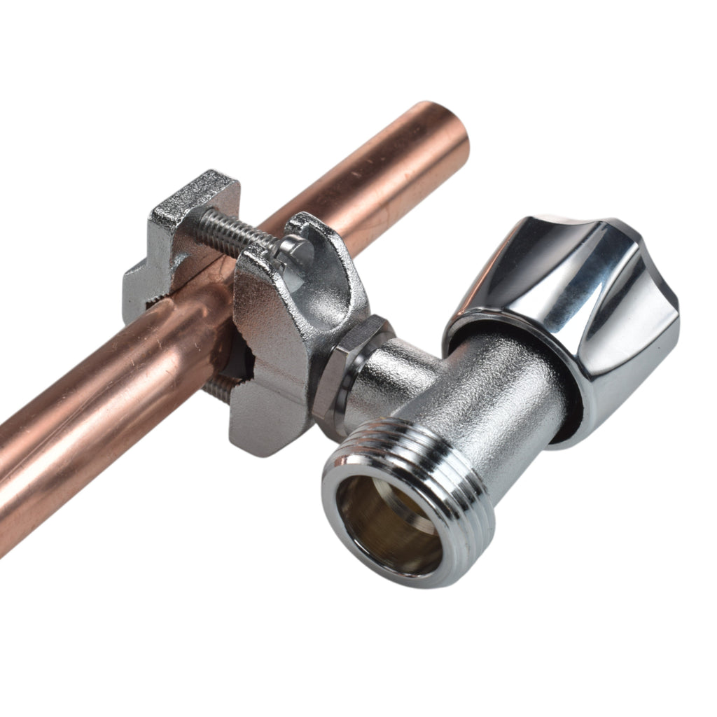 Polished Brass 13mm Barb Tap FULL Connection Kit