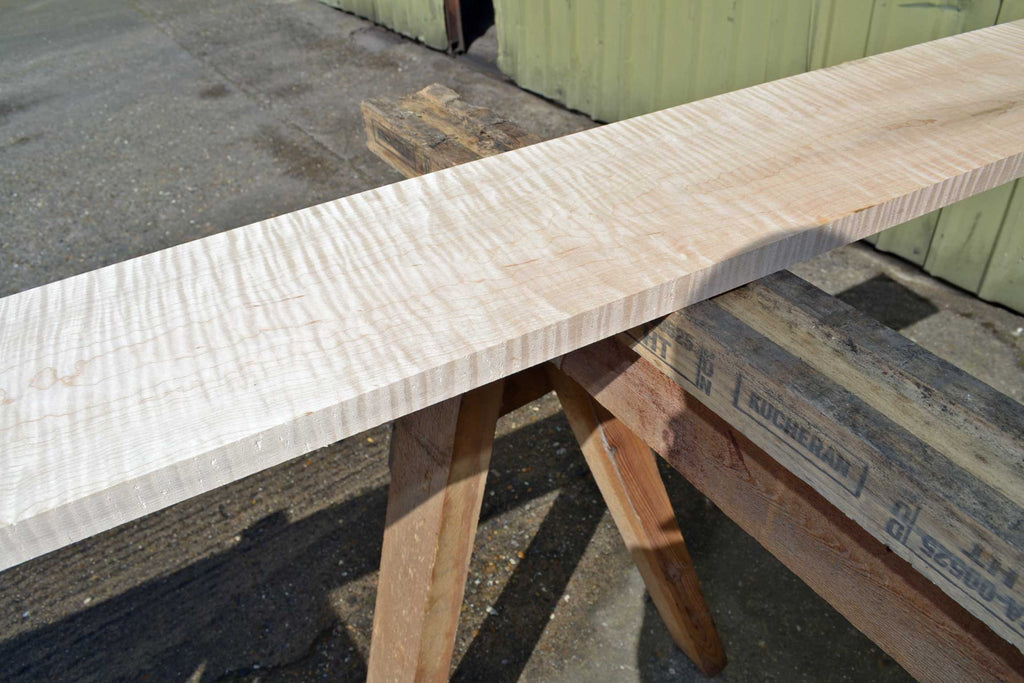 Tiger Stripe White Maple Board | AAA+ Figure 4 Sides