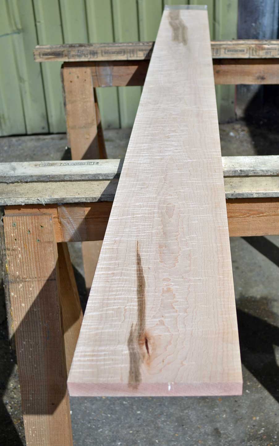 Tiger Stripe White Maple Board | AAA+ Figure 4 Sides