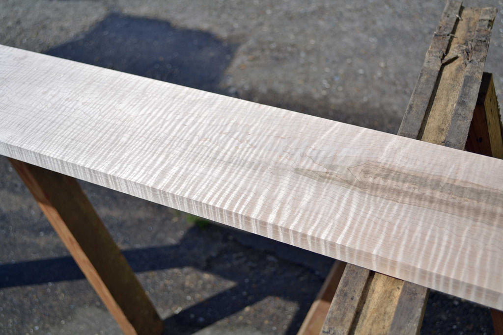 Tiger Stripe White Maple Board | AAA+ Figure 4 Sides
