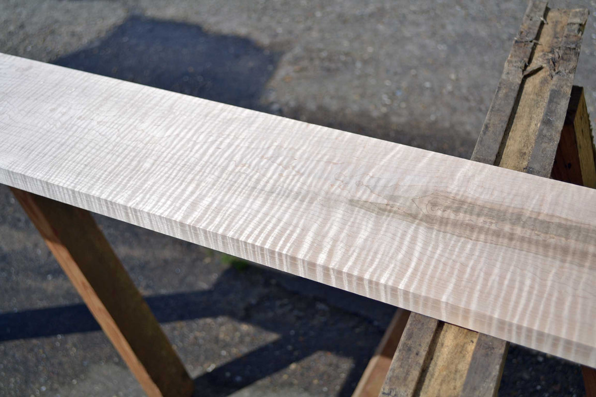Tiger Stripe White Maple Board | AAA+ Figure 4 Sides