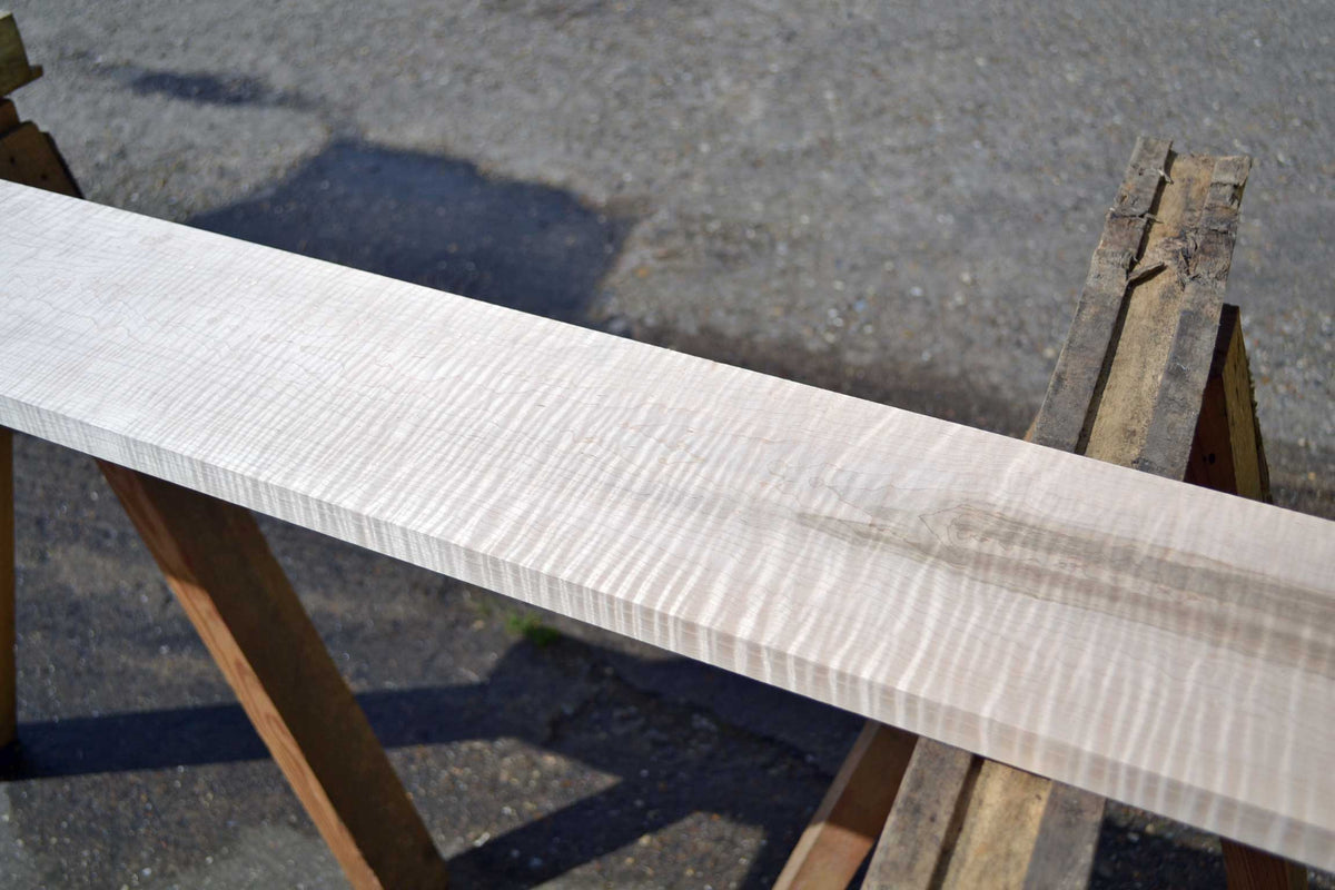 Tiger Stripe White Maple Board | AAA+ Figure 4 Sides