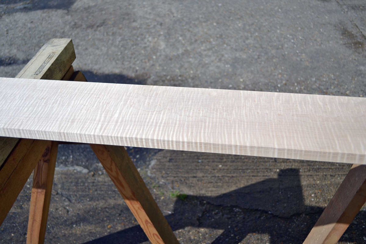 Tiger Stripe White Maple Board | AAA+ Figure 4 Sides