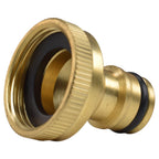 Brass Bib Tap Kit with Barb/Quick Connect Outlet, 1/2" and 3/4" BSP Thread Inlet