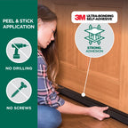 Aluminum and Vinyl CINCH® Self-adhesive Door Sweep