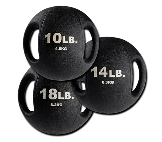 DUAL GRIP MED BALLS 10-20LB