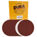 Premium 10" PSA Sanding Discs - 120 Grit (Box of 8) - Sandpaper Discs with Self Adhesive, Fast Cutting Aluminum Oxide, Drywall, Floor, Wood