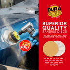 320 Grit - 2" Gold Hook & Loop Sanding Discs for DA Sanders - Box of 30
