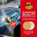 40 Grit - 2" Gold Hook & Loop Sanding Discs for DA Sanders - Box of 20