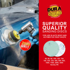 2000 Grit - 3" Gold Hook & Loop Sanding Discs for DA Sanders - Box of 30