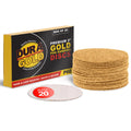 60 Grit - 3" Gold Hook & Loop Sanding Discs for DA Sanders - Box of 20