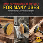 600 Grit - 3" Gold Hook & Loop Sanding Discs for DA Sanders - Box of 40