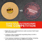 80 Grit - 3" Gold Hook & Loop Sanding Discs for DA Sanders - Box of 30