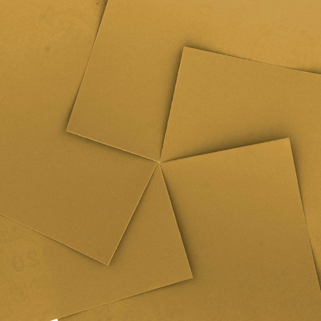 220 Grit Gold - 1/4 Sheet Plain Backing Sandpaper 5.5" x 4.5" - For Palm Sanders - Box of 400