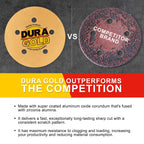 500 Grit - 5" Gold DA Sanding Discs - 5-Hole Pattern Hook and Loop - Box of 50