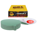 150 Grit - 5" Green Film - PSA Self Adhesive Stickyback Sanding Discs for DA Sanders - Box of 50