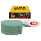 80 Grit - 5" Green Film - PSA Self Adhesive Stickyback Sanding Discs for DA Sanders - Box of 50