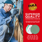 800 Grit - 5" Green Film - PSA Self Adhesive Stickyback Sanding Discs for DA Sanders - Box of 50