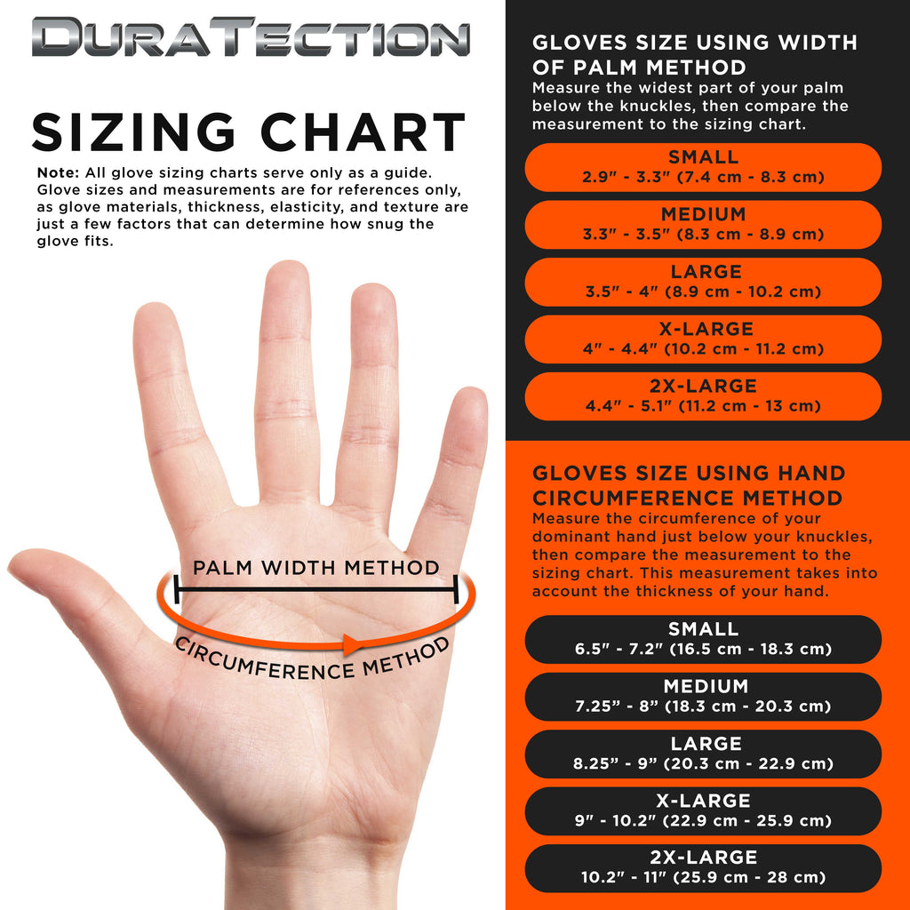 Duratection 8 Mil Orange Super Duty Diamond Textured Nitrile Disposable Gloves, 3 Boxes of 100, XX-Large - Latex Free, Powder Free, Food Safe, Safety Protection Work Gloves