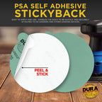 120 Grit - 6" Green Film - PSA Self Adhesive Stickyback Sanding Discs for DA Sanders - Box of 25