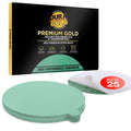 800 Grit - 6" Green Film - PSA Self Adhesive Stickyback Sanding Discs for DA Sanders - Box of 25