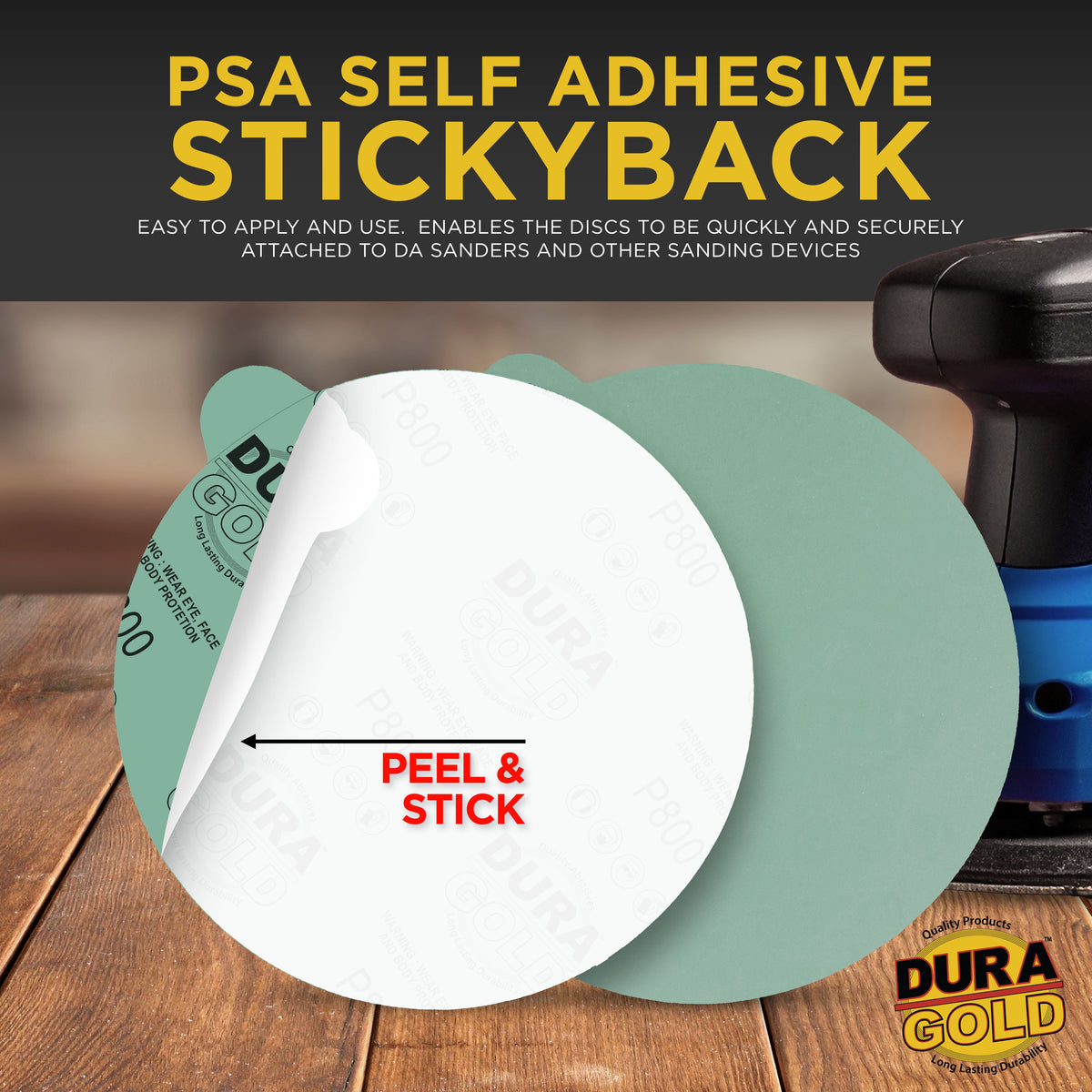 Variety Grit Pack Ultra Fine - 6" Green Film - PSA Self Adhesive Stickyback Sanding Discs 5 of each grit (800, 1000, 1500, 3000) - Box of 25
